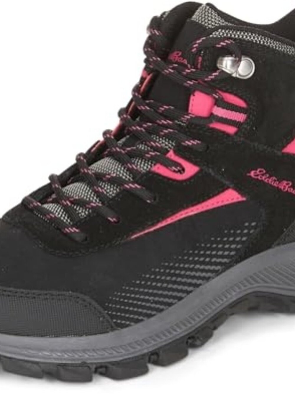 Eddie Bauer Womens 10M Black/Fuschia Mt.Bailey Hiking Boots NIB 50% off Retail
